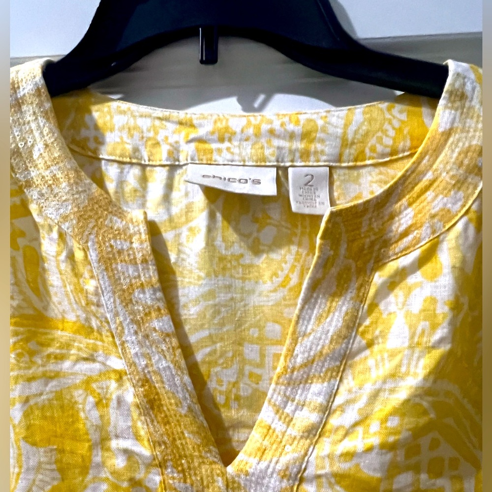 Chicos Linen Blouse
